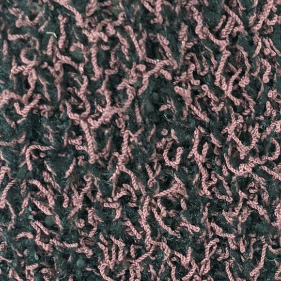 BCBGeneration Wine and Black Fuzzy Long Vest Size Small - Picture 8 of 10